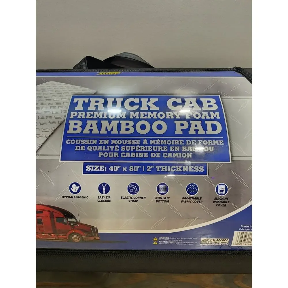 Truck Stuff PREMIUM Memory Foam Bamboo Pad 40×80 2